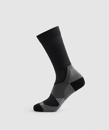 Calcetines Gymshark Crew Performance Mujer Negras | CO 3128LIS